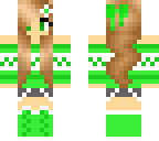cute green girl