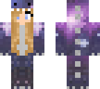 galaxy dino with brown hair