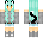 mint cat girl