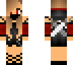 ninja girl red