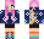 nyan cat girl with pink hair