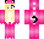 pink dino cat girl