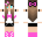 pink moustache girl