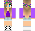 purple flower girl