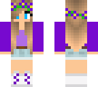 purple flower girl
