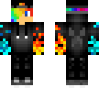rainbow fire and ice boy