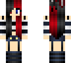 red and black bunny girl