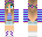 stripy purple girl