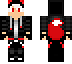 white hair red wolf