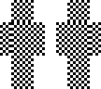 black and white