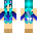 blue cat girl