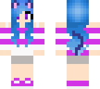 blue cat girl