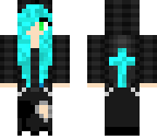 blue emo girl