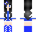 blue gamer girl