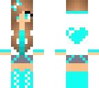 blue heart girl
