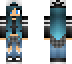 blue tomboy girl skin