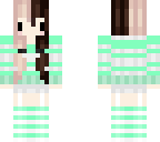 chibi multicolored pigtails