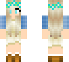 edit of blue summer girl