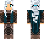 female armor  girl icy blue