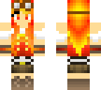 fire steampunk girl
