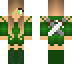 green elf warrior girl