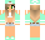 mint green girl
