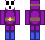 purpel shy guy