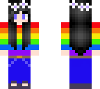 rainbow flower crown girl