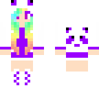 rainbow panda girl