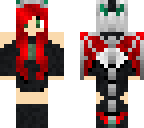 red and green dragon girl 