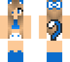 blue cat girl