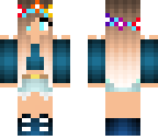 blue flower girl