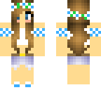 blue flower girl