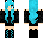 blue neko girl