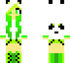 chica panda verde fosforecente