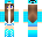 cool blue girl