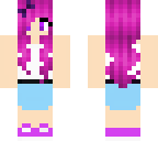 pretty purple girl in a summer dress edit