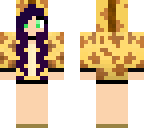 purple haired giraffe girl with choker