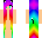 rainbow cat girl base