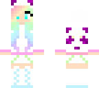 rainbow panda girl