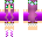 cute purple girl in summer clothes