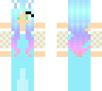 edit of blue cat girl