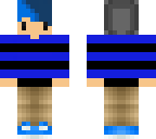 my boy chibi with blue hair and black stripes