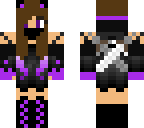 purple ninjagirl with brown hair