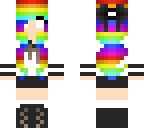 rainbow school girl