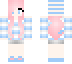 blue cute cat girl