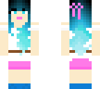 blue haired girl