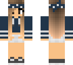 blue short pants girl