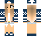 blue short pants girl