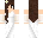 brown haired wedding girl